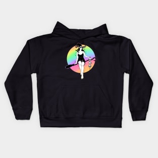 Broom Rider Witch Kids Hoodie